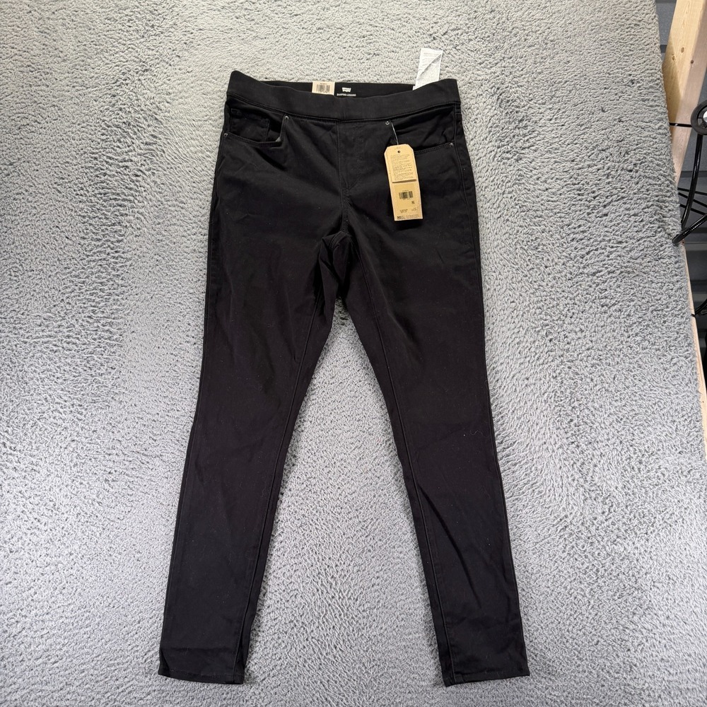 Levi's Jeans Women's 12 Black‎ Cotton Denim Jegging Workwear Mid Rise Stretch